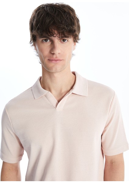 Yeni Sezon Polo Yaka Kısa Kollu Erkek Dokulu Tişört modelleri