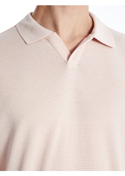 Yeni Sezon Polo Yaka Kısa Kollu Erkek Dokulu Tişört fırsatları