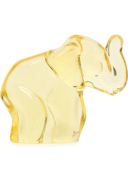 Şeffaf Fil Formlu Kristal Heykel