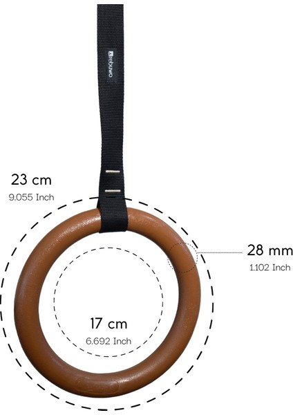 Kademeli Halatlı Barfiks Halkası Kahverengi Jimnastik Halkası Siyah Kayış (3 Kademeli) fiyatları