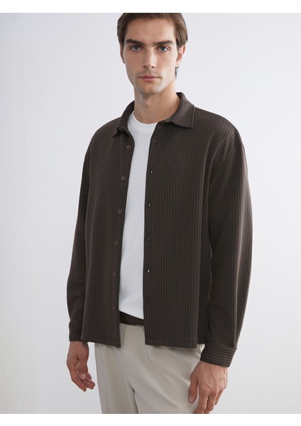 Yeni Sezon Rahat Kalıp Uzun Kollu Erkek Gömlek