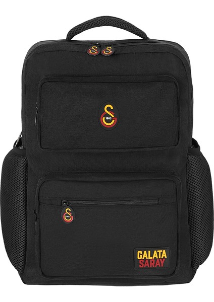 Çift Ön Cepli Siyah Sırt Çantası