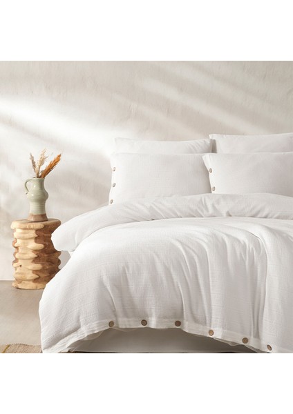 Riva Seer Sucker Kırık Beyaz Battal Boy Nevresim Takımı 220X240 fiyatları