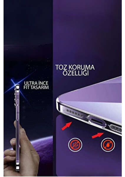 (Şeffaf Mika) iPhone 13 Uyumlu Sert Şeffaf Mika Sararmaz Ince Fit Toz Korumalı Kılıf modelleri