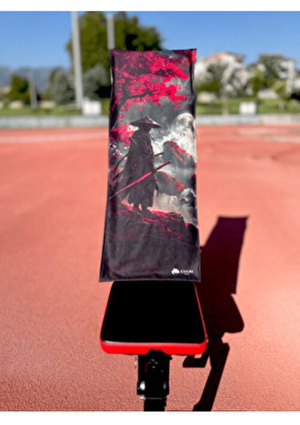 Pamuklu Yeni Nesil Fitness Spor Havlusu - Dijital Baskılı - Hızlı Kuruyan Mikrofiber | Samuray