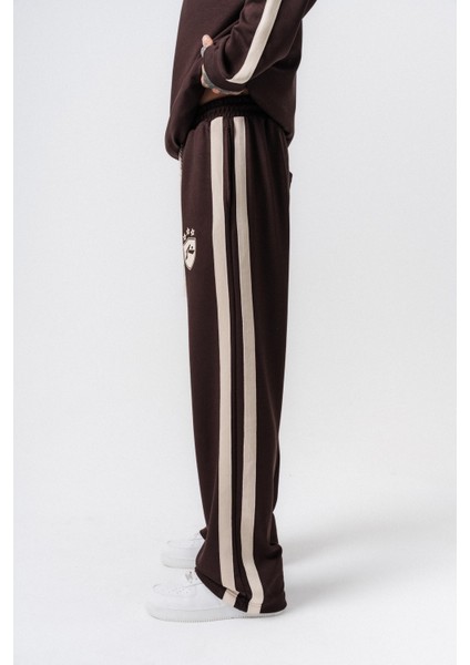 Erkek Şerit Detaylı Modal Baggy Eşofman Altı Kahve fırsatları