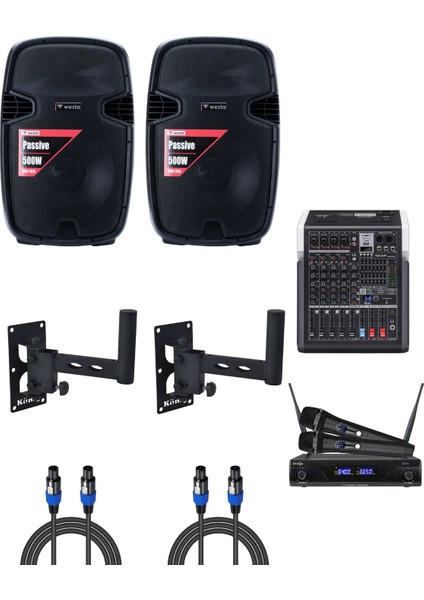 WSS-1010 Hoparlör Mağaza Dükkan Kafe Seslendirme ve Okul Anons Sistemi fiyatları