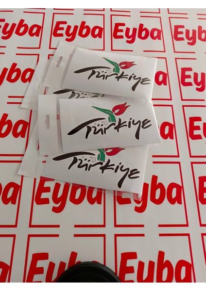 Türkiye Sticker Renkli Baskı Baskes 1 Adet 17X9 cm modelleri