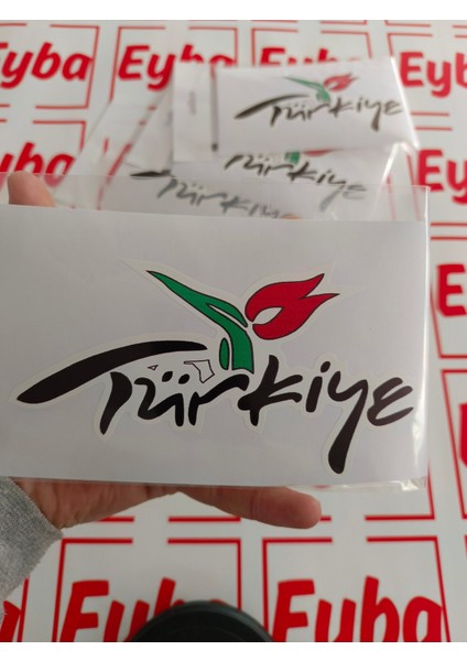 Türkiye Sticker Renkli Baskı Baskes 1 Adet 17X9 cm indirimleri