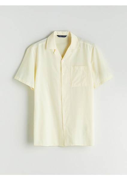 Yeni Sezon Regular Fit Resort Yaka Kısa Kollu Erkek Gömlek indirimleri