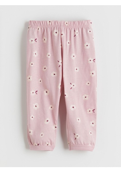 Yeni Sezon Bisiklet Yaka Çiçekli Kız Bebek Pijama Takımı indirimleri