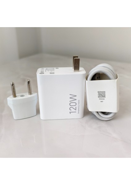 Xıaomı Black Shark 4 Pro Uyumlu Şarj Aleti 120 Watt Amerikan Başlık + Tr Dönüştürücü