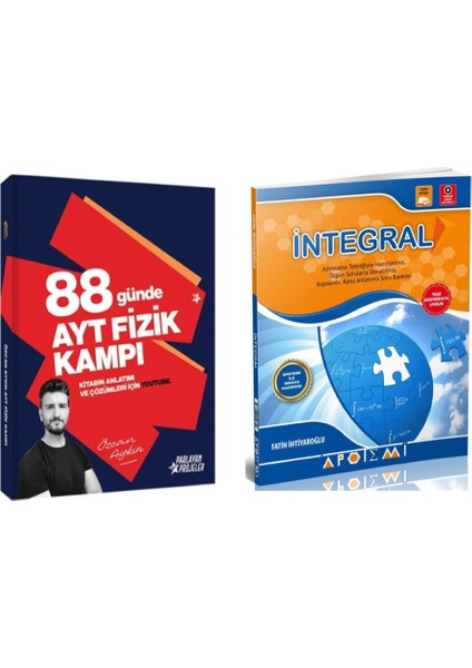Özcan Aykın 2026 Ayt 88 Günde Fizik Kampı ve Apotemi İntegral