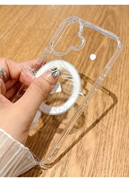 Apple Iphone 17 Uyumlu Şeffaf Magsafe Kılıf Darbe Emici Silikon, Kamera Korumalı, Manyetik modelleri