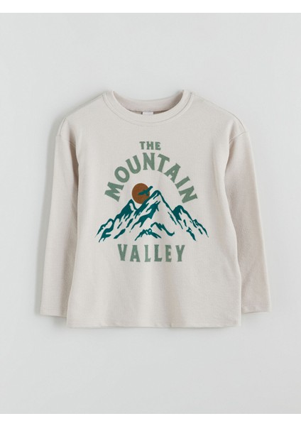 Yeni Sezon Bisiklet Yaka Baskılı Uzun Kollu Erkek Çocuk Tişört modelleri