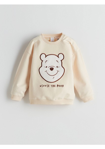 Yeni Sezon Bisiklet Yaka Uzun Kollu Winnie The Pooh Baskılı Erkek Bebek Pijama Takımı fiyatları