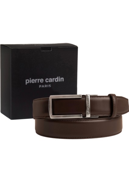 Kahve Deri Otomatik Tokalı Erkek Kemeri (En 3,5 Cm) PCOTM01K2T