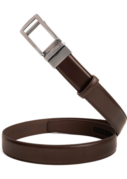 Kahve Deri Otomatik Tokalı Erkek Kemeri (En 3,5 Cm) PCOTM01K2T fiyatları