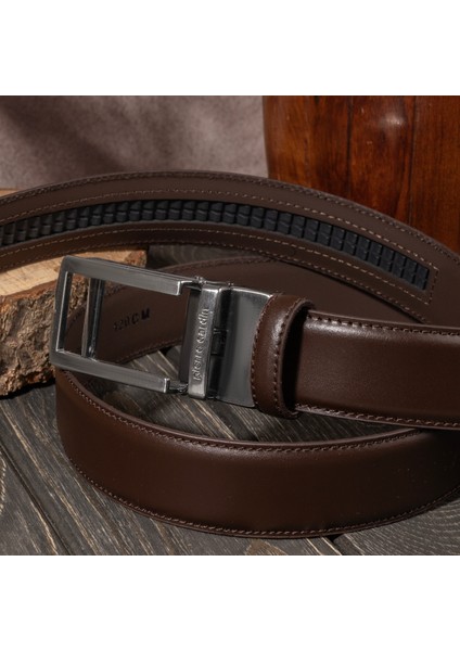 Kahve Deri Otomatik Tokalı Erkek Kemeri (En 3,5 Cm) PCOTM01K2T indirimleri