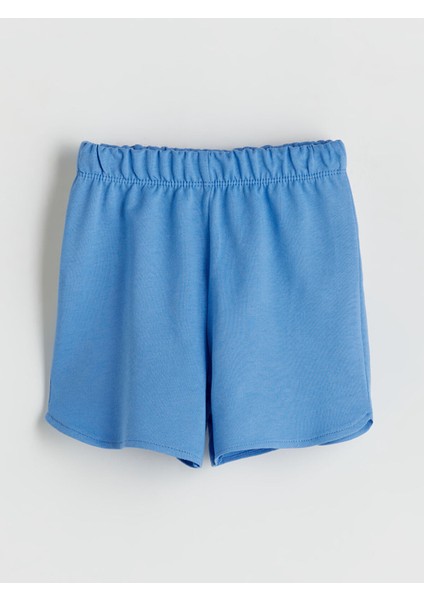 Yeni Sezon Beli Lastikli Kız Bebek Şort