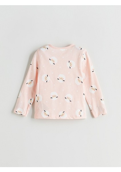 Yeni Sezon Bisiklet Yaka Baskılı Kız Bebek Tişört modelleri