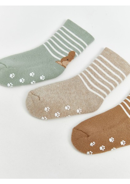 Yeni Sezon Desenli Erkek Bebek Soket Çorap 3'lü fiyatları