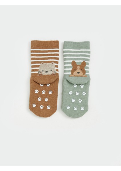 Yeni Sezon Desenli Erkek Bebek Soket Çorap 3'lü modelleri