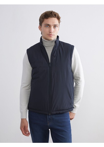Yeni Sezon Çift Taraflı Dik Yaka Erkek Şişme Yelek