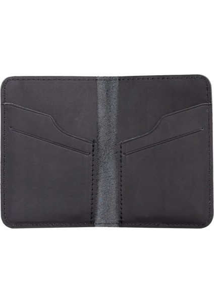 Gerçek Deri Cüzdan Kartlık El Yapımı Hakiki Premium Deri Italyan Dikiş 6 Kart Bölmeli Kompakt Cüzdan Hediyeli