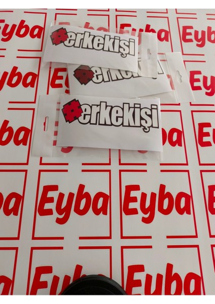 Erkek Işi Sticker Renkli Baskı Baskes 1 Adet 18X6 cm fiyatları
