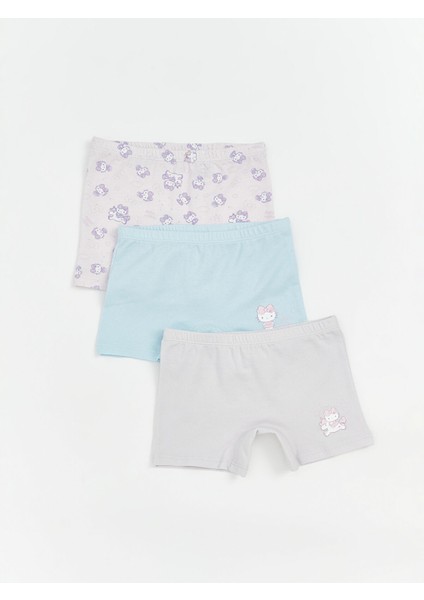 Yeni Sezon Hello Kitty Baskılı Kız Çocuk Boxer 3'lü