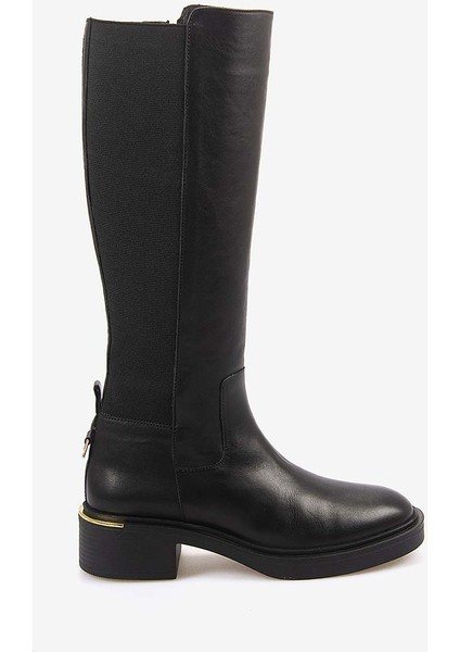 Hakiki Deri & Strech Kadın Çizme 24692