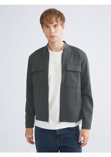 Yeni Sezon Bomber Yaka Uzun Kollu Erkek Ceket