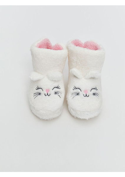 Yeni Sezon Hayvan Nakışlı Kız Bebek Ev Botu Panduf modelleri