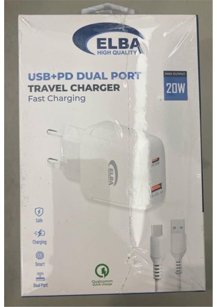 ELB44 Elba 20W 2Lİ PD+USB TYPE-C SET modelleri