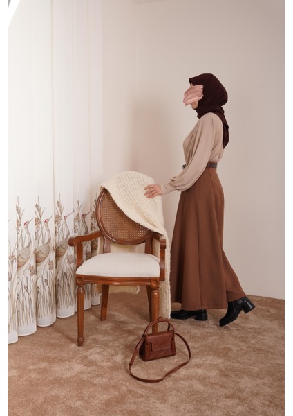 Kloş Kaşe Etek - Kahve fırsatları