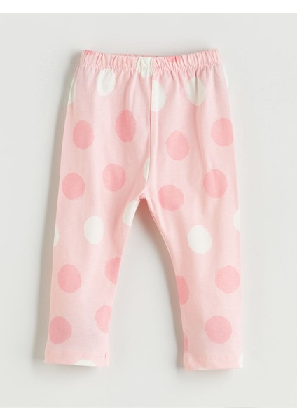 Yeni Sezon Beli Lastikli Baskılı Kız Bebek Pijama Alt