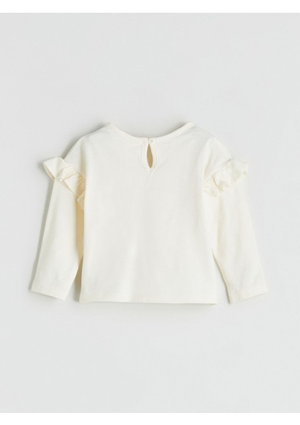 Yeni Sezon Bisiklet Yaka Çiçek Desenli Kız Bebek Bluz ve Tayt 2'li Takım fırsatları