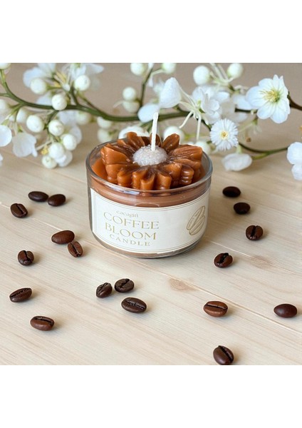 Coffee Bloom ( Kahve Çiçeği) Kokulu Mum – Kahve Aromalı El Yapımı Mum 1 Adet fırsatları