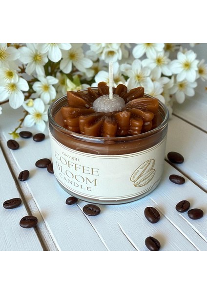 Coffee Bloom ( Kahve Çiçeği) Kokulu Mum – Kahve Aromalı El Yapımı Mum 1 Adet indirimleri