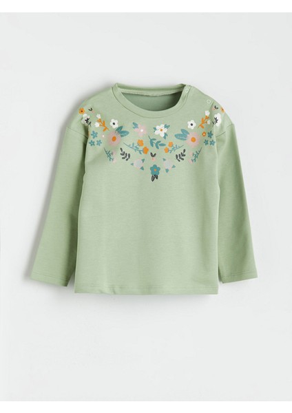 Yeni Sezon Çiçekli Kız Bebek Tişört ve Pantolon 2'li fiyatları