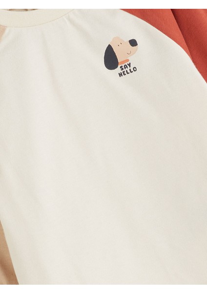 Yeni Sezon Baskılı Erkek Bebek Sweatshirt ve Eşofman Alt 2'li modelleri