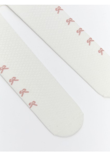 Yeni Sezon Baskılı Kız Bebek Külotlu Çorap 2'li modelleri