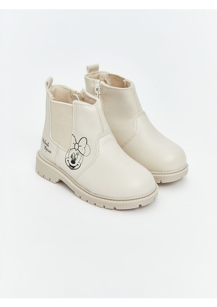 Yeni Sezon Minnie Mouse Baskılı Kız Bebek Bot