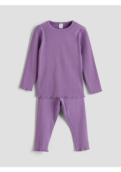 Yeni Sezon Fitilli Kız Bebek Tişört ve Tayt 2'li