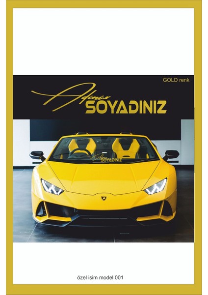 Isme Özel Yeni Trend 001 Ön Cam Yazısı - Oto Sticker - Karavan Sticker -
