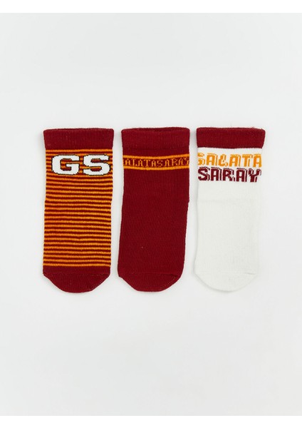Yeni Sezon Galatasaray Baskılı Erkek Çocuk Soket Çorap 3'lü