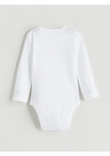 Yeni Sezon Bisiklet Yaka Basic Kız Bebek Çıtçıtlı Bodysuit 2'li fırsatları