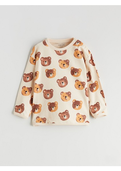 Yeni Sezon Ayıcık Baskılı Erkek Bebek Sweatshirt ve Eşofman Altı fiyatları