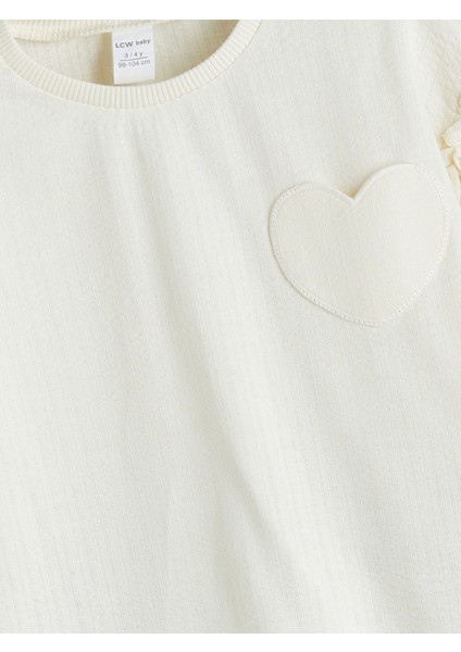 Yeni Sezon Bisiklet Yaka Kız Bebek Tişört ve Pantolon 2'li modelleri